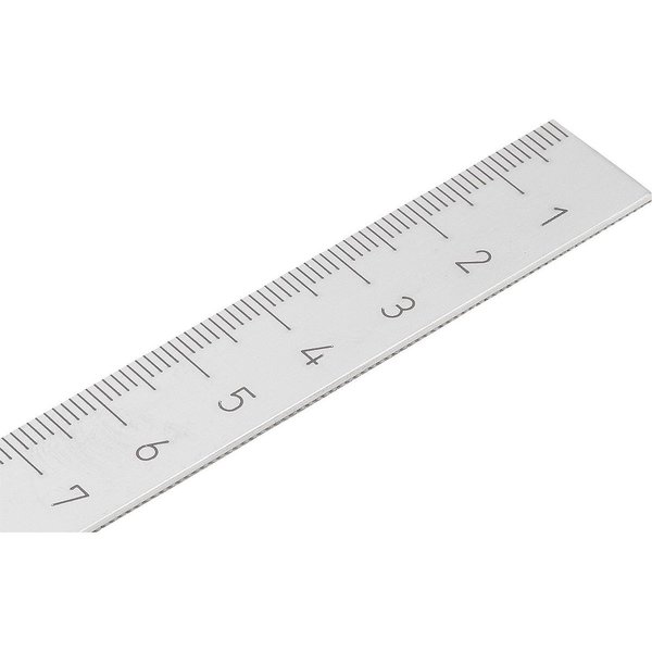 Kipp Scale Self Adhesive, Vertical L=300 15X1, T=1 Mm, Stainless Steel Bright, Zero Point Top, Scale Left K0759.010010X0300